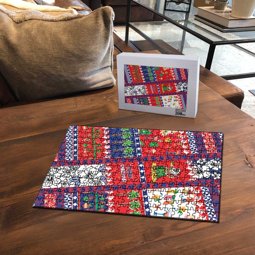 Wallis And Futuna Christmas Puzzle Festive Beach Vibes LT05 - Polynesian Pride