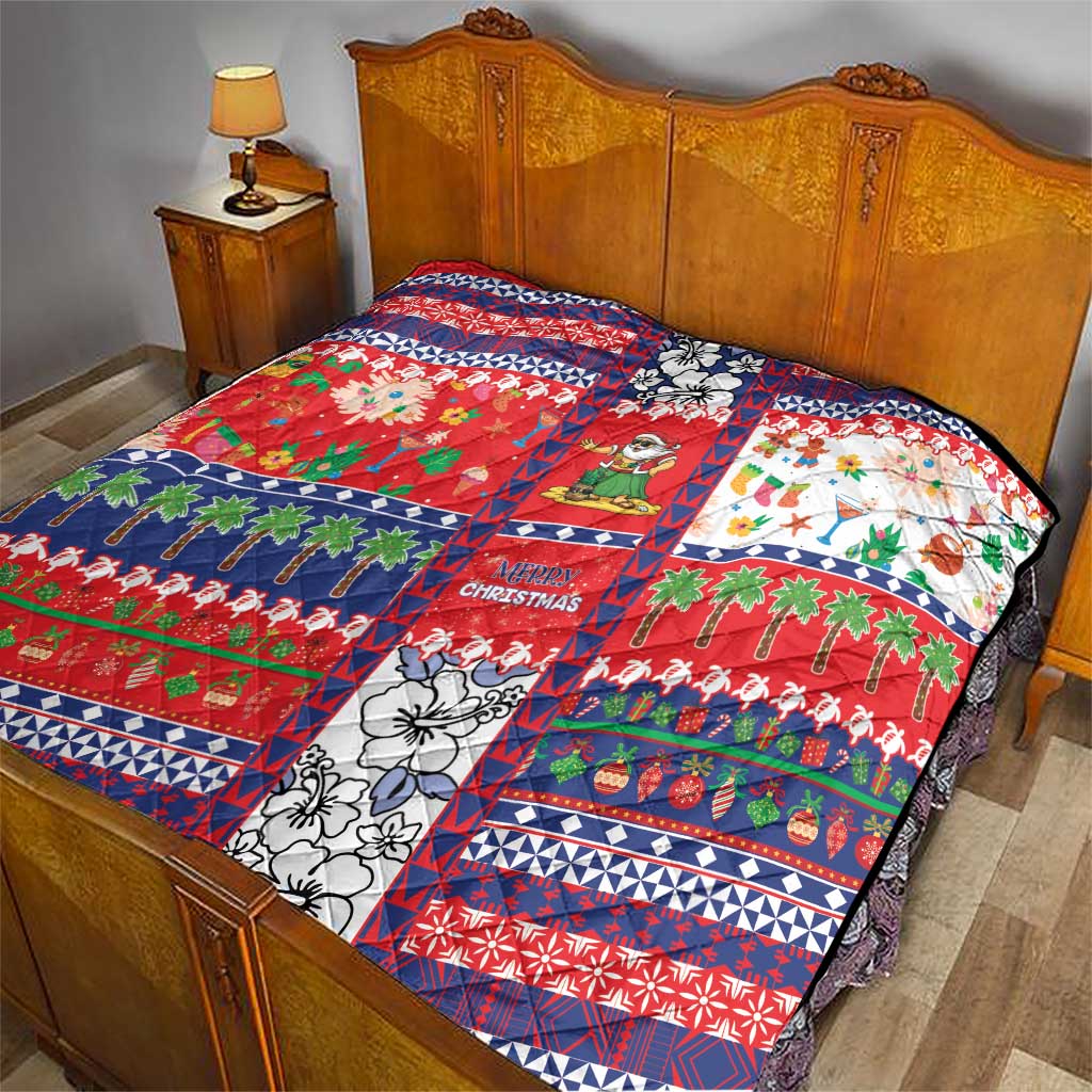 Wallis And Futuna Christmas Quilt Festive Beach Vibes LT05 - Polynesian Pride