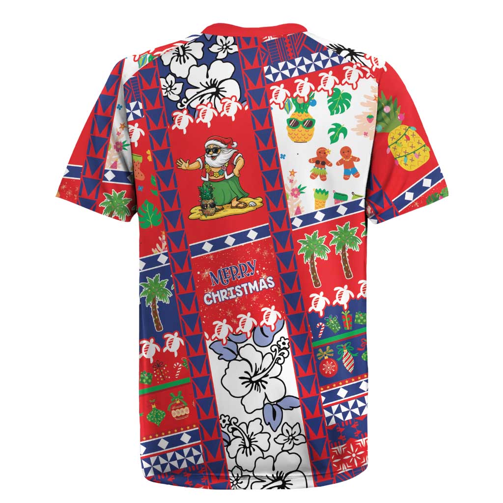 Wallis And Futuna Christmas Rugby Jersey Festive Beach Vibes LT05 - Polynesian Pride