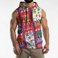 Wallis And Futuna Christmas Sleeveless Hoodie Festive Beach Vibes LT05 - Polynesian Pride
