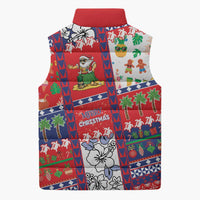 Wallis And Futuna Christmas Sleeveless Puffer Jacket Festive Beach Vibes LT05 - Polynesian Pride