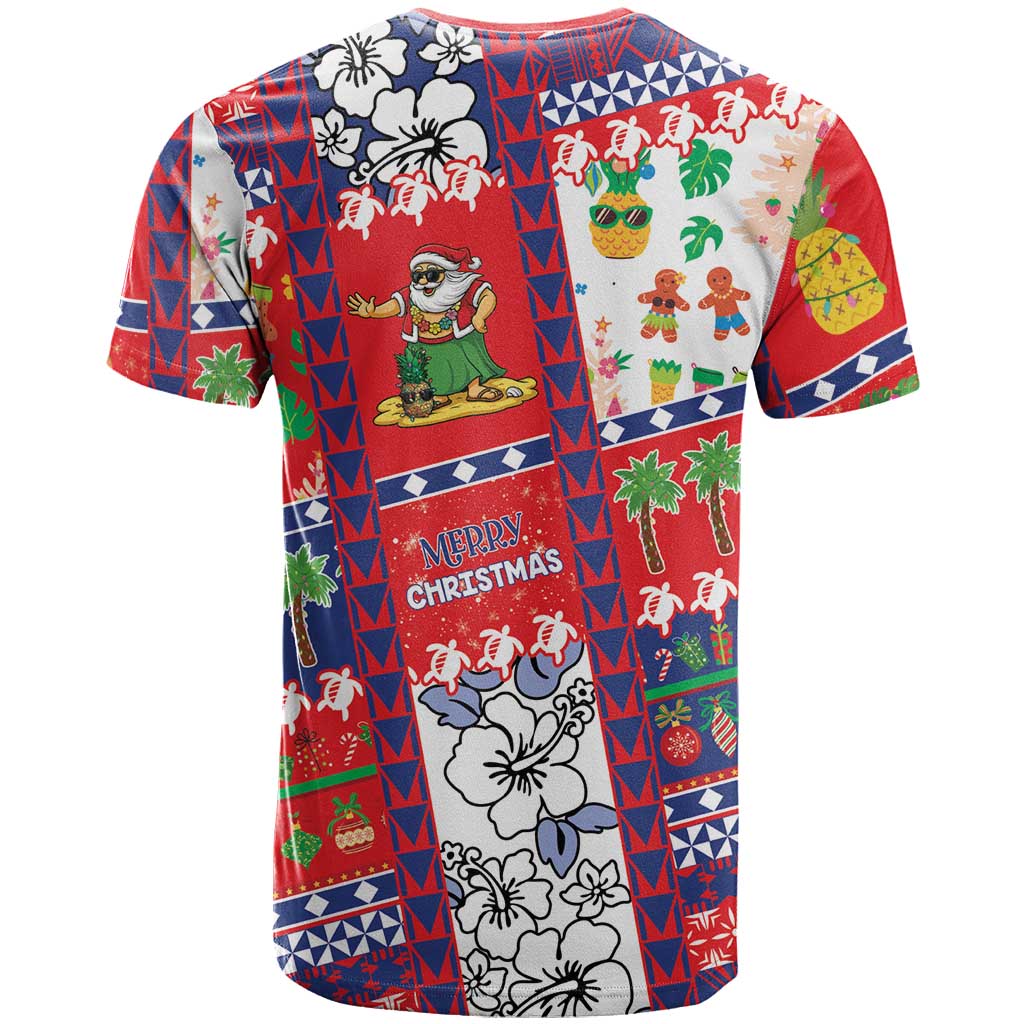 Wallis And Futuna Christmas T Shirt Festive Beach Vibes LT05 - Polynesian Pride
