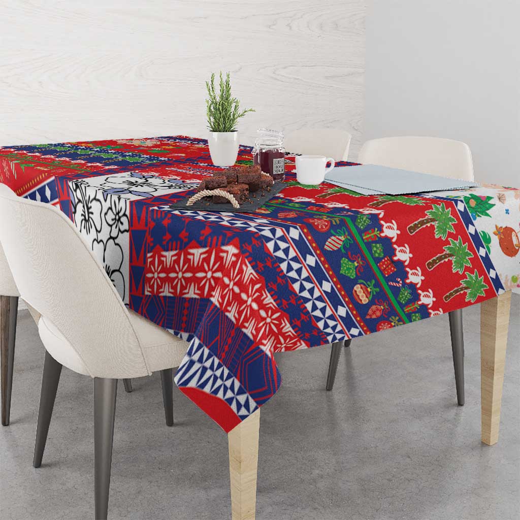 Wallis And Futuna Christmas Tablecloth Festive Beach Vibes LT05 - Polynesian Pride