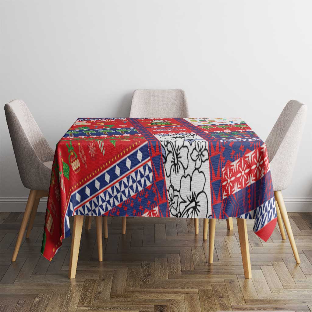 Wallis And Futuna Christmas Tablecloth Festive Beach Vibes LT05 - Polynesian Pride