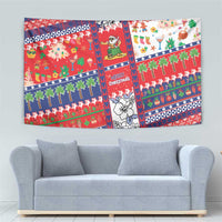 Wallis And Futuna Christmas Tapestry Festive Beach Vibes LT05 - Polynesian Pride