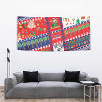 Wallis And Futuna Christmas Tapestry Festive Beach Vibes LT05 - Polynesian Pride