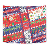 Wallis And Futuna Christmas Tapestry Festive Beach Vibes LT05 - Polynesian Pride