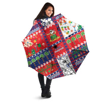 Wallis And Futuna Christmas Umbrella Festive Beach Vibes LT05 - Polynesian Pride
