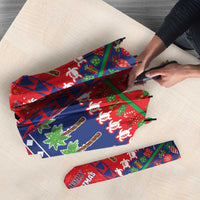 Wallis And Futuna Christmas Umbrella Festive Beach Vibes LT05 - Polynesian Pride