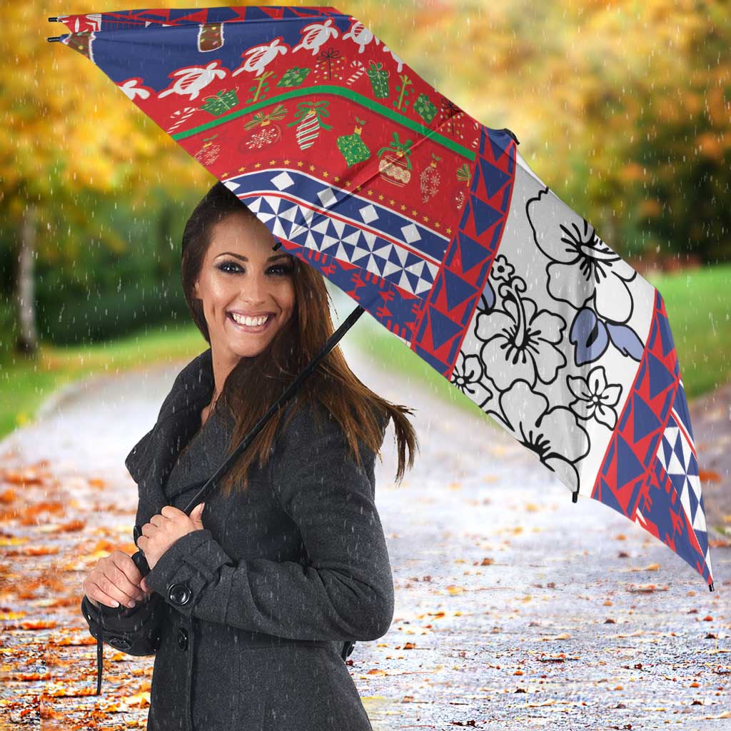 Wallis And Futuna Christmas Umbrella Festive Beach Vibes LT05 - Polynesian Pride