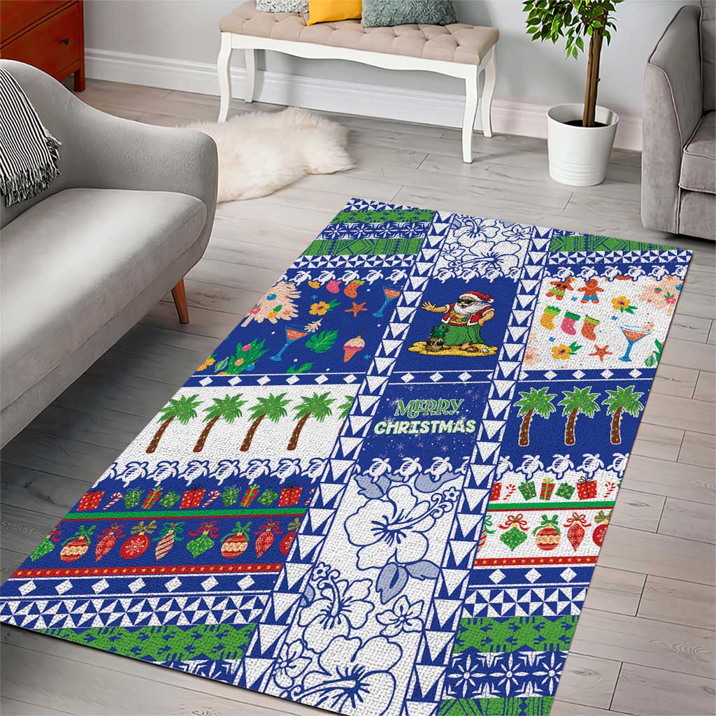 Northern Mariana Islands Christmas Area Rug Festive Beach Vibes LT05 - Polynesian Pride