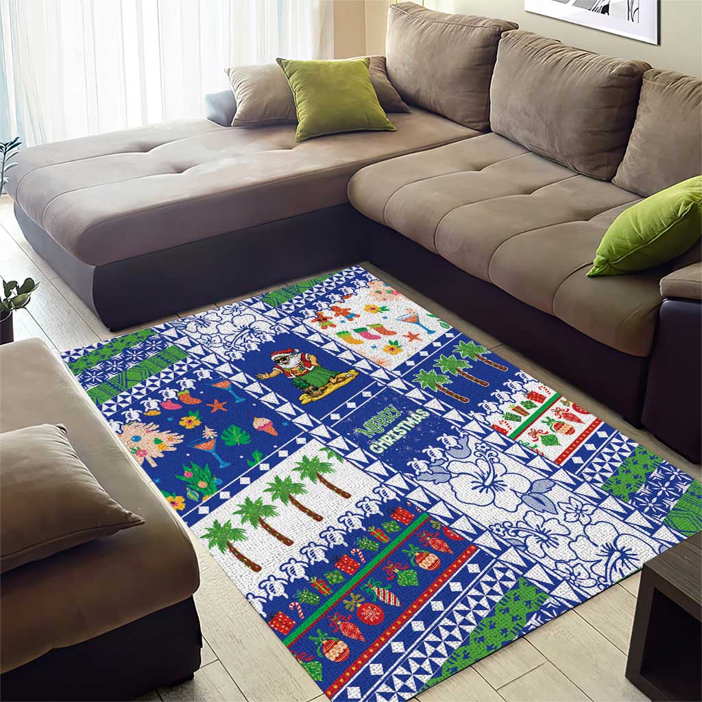 Northern Mariana Islands Christmas Area Rug Festive Beach Vibes LT05 - Polynesian Pride