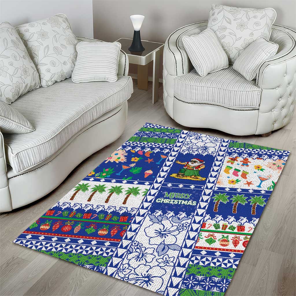 Northern Mariana Islands Christmas Area Rug Festive Beach Vibes LT05 - Polynesian Pride