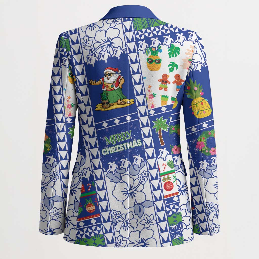 Northern Mariana Islands Christmas Blazer Festive Beach Vibes LT05 - Polynesian Pride