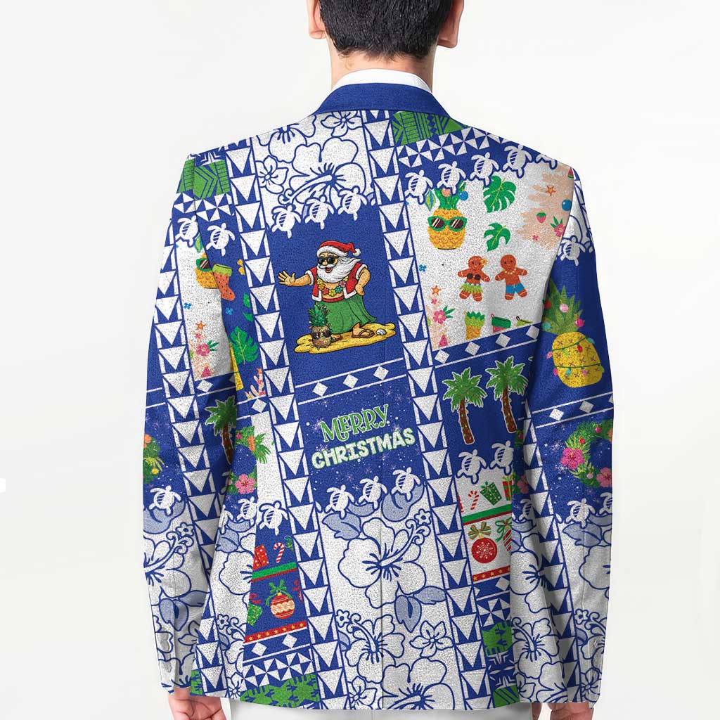 Northern Mariana Islands Christmas Blazer Festive Beach Vibes LT05 - Polynesian Pride
