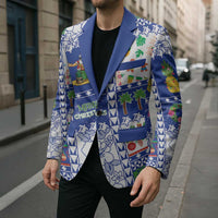 Northern Mariana Islands Christmas Blazer Festive Beach Vibes LT05 - Polynesian Pride