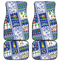 Northern Mariana Islands Christmas Car Mats Festive Beach Vibes LT05 - Polynesian Pride