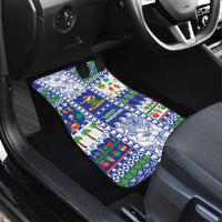 Northern Mariana Islands Christmas Car Mats Festive Beach Vibes LT05 - Polynesian Pride