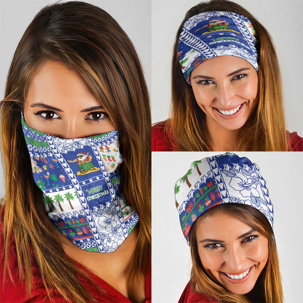 Northern Mariana Islands Christmas Neck Gaiter Festive Beach Vibes LT05 - Polynesian Pride