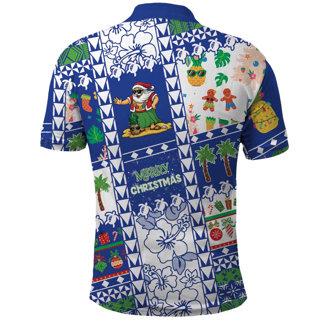 Northern Mariana Islands Christmas Polo Shirt Festive Beach Vibes LT05 - Polynesian Pride