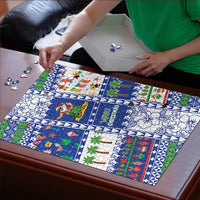Northern Mariana Islands Christmas Puzzle Festive Beach Vibes LT05 - Polynesian Pride