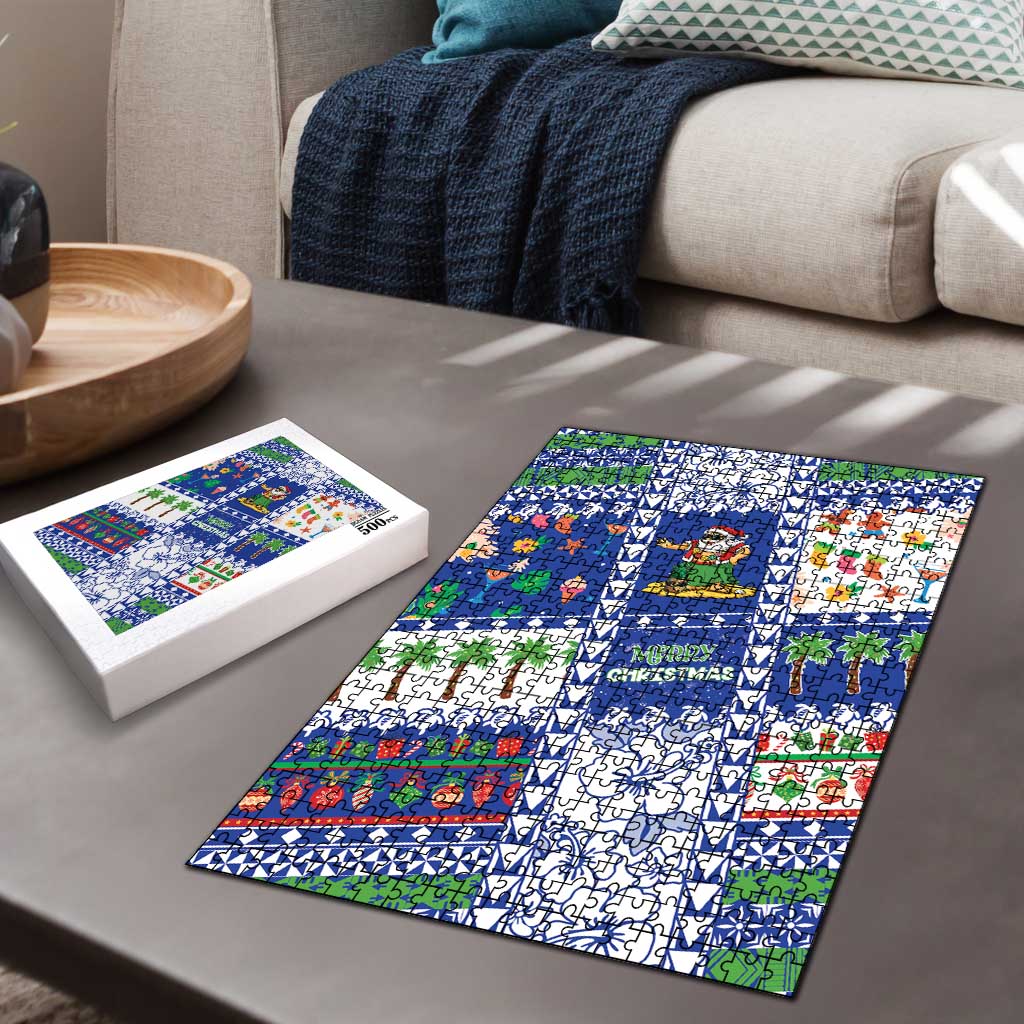Northern Mariana Islands Christmas Puzzle Festive Beach Vibes LT05 - Polynesian Pride
