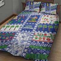 Northern Mariana Islands Christmas Quilt Bed Set Festive Beach Vibes LT05 - Polynesian Pride