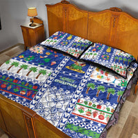 Northern Mariana Islands Christmas Quilt Bed Set Festive Beach Vibes LT05 - Polynesian Pride