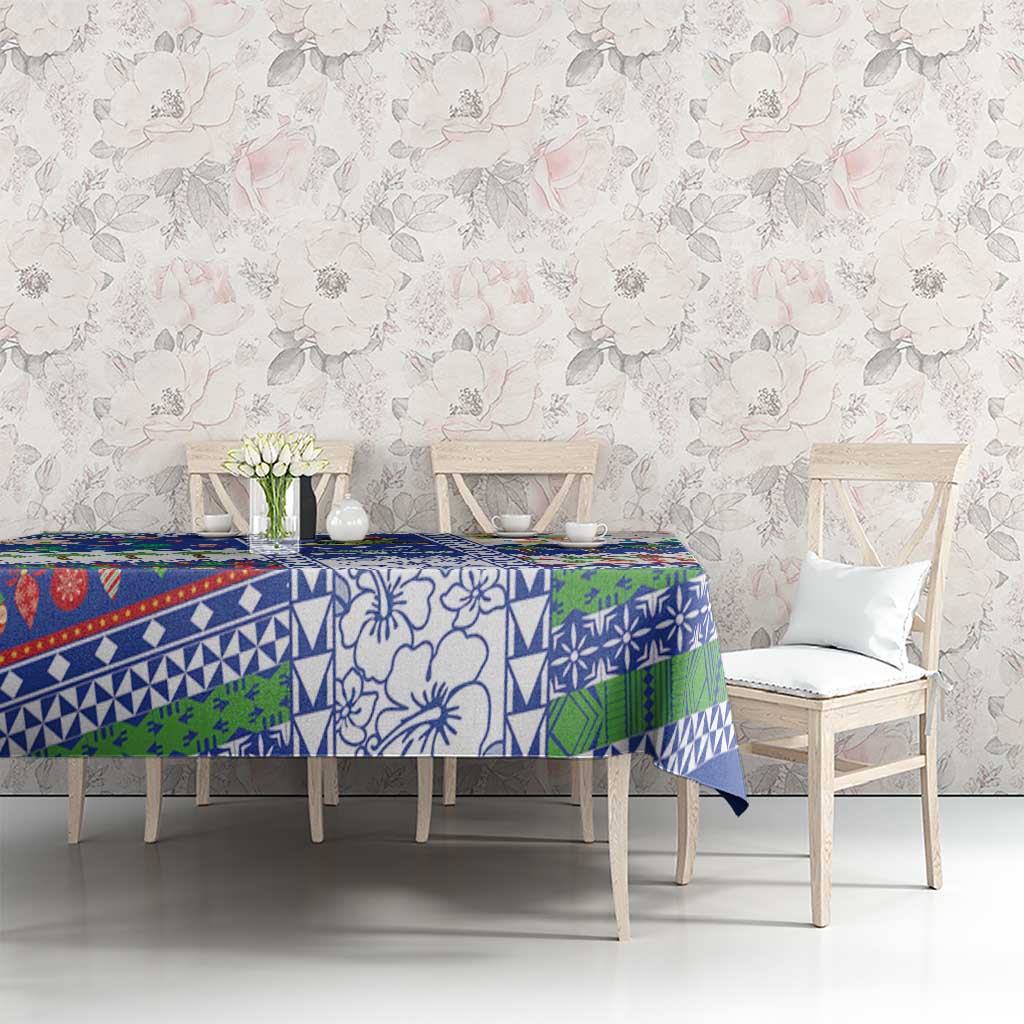 Northern Mariana Islands Christmas Tablecloth Festive Beach Vibes LT05 - Polynesian Pride