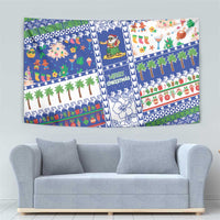 Northern Mariana Islands Christmas Tapestry Festive Beach Vibes LT05 - Polynesian Pride