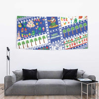 Northern Mariana Islands Christmas Tapestry Festive Beach Vibes LT05 - Polynesian Pride