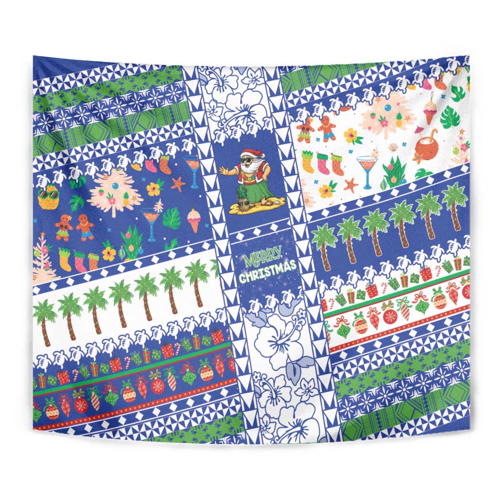 Northern Mariana Islands Christmas Tapestry Festive Beach Vibes LT05 - Polynesian Pride