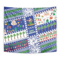 Northern Mariana Islands Christmas Tapestry Festive Beach Vibes LT05 - Polynesian Pride