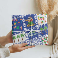 Northern Mariana Islands Christmas Wrapping Paper Festive Beach Vibes LT05 - Polynesian Pride