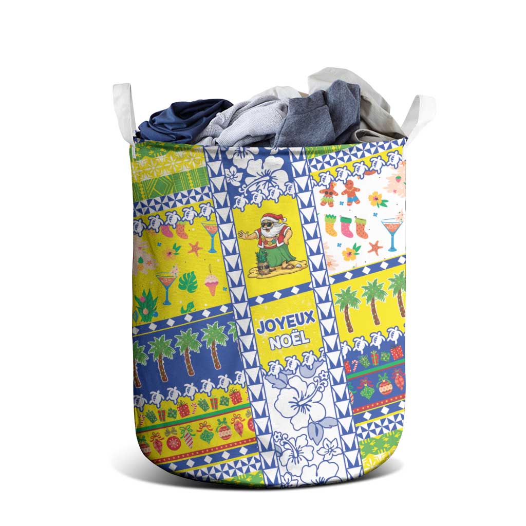 New Caledonia Christmas Laundry Basket Festive Beach Vibes LT05 - Polynesian Pride