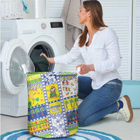 New Caledonia Christmas Laundry Basket Festive Beach Vibes LT05 - Polynesian Pride