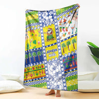 New Caledonia Christmas Blanket Festive Beach Vibes LT05 - Polynesian Pride