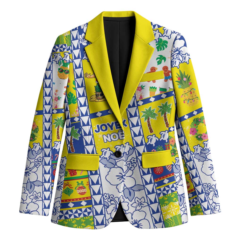 New Caledonia Christmas Blazer Festive Beach Vibes LT05 Unisex Yellow - Polynesian Pride