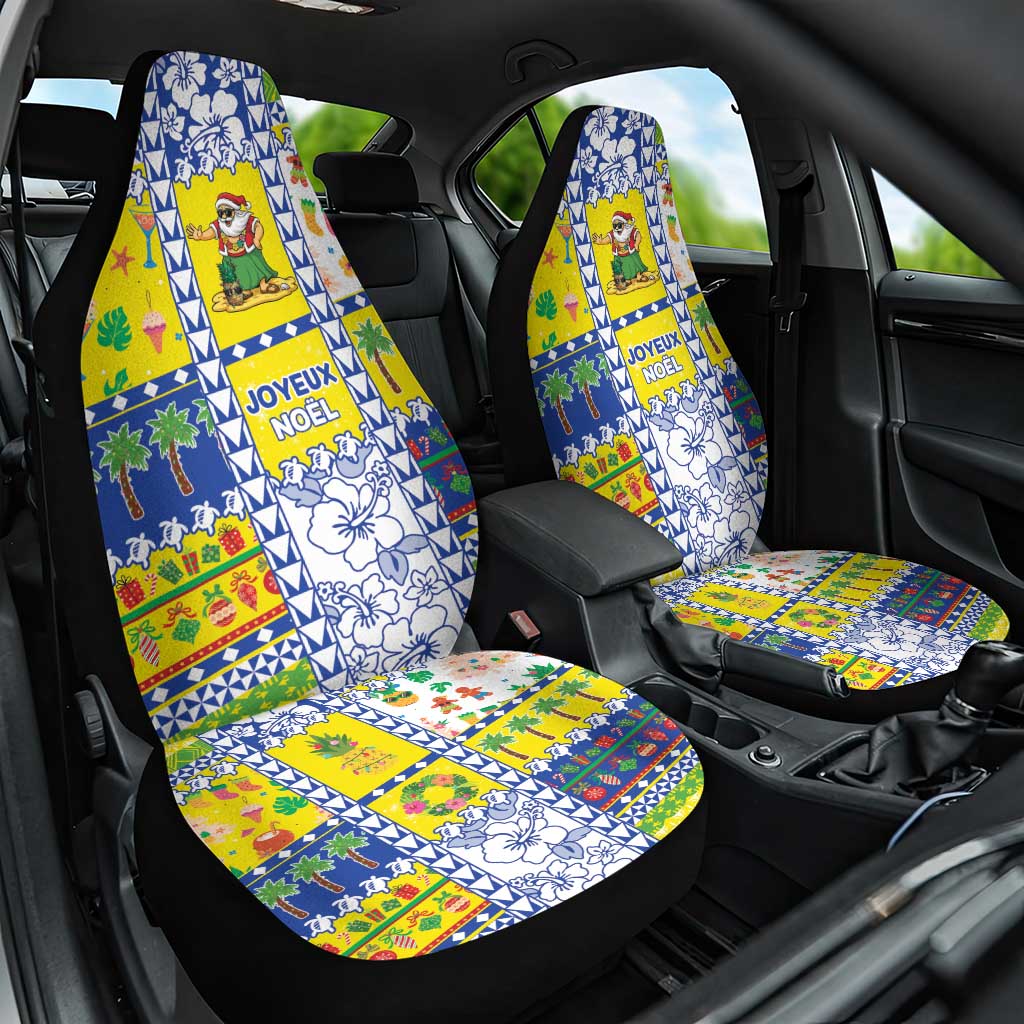 New Caledonia Christmas Car Seat Cover Festive Beach Vibes LT05 One Size Yellow - Polynesian Pride