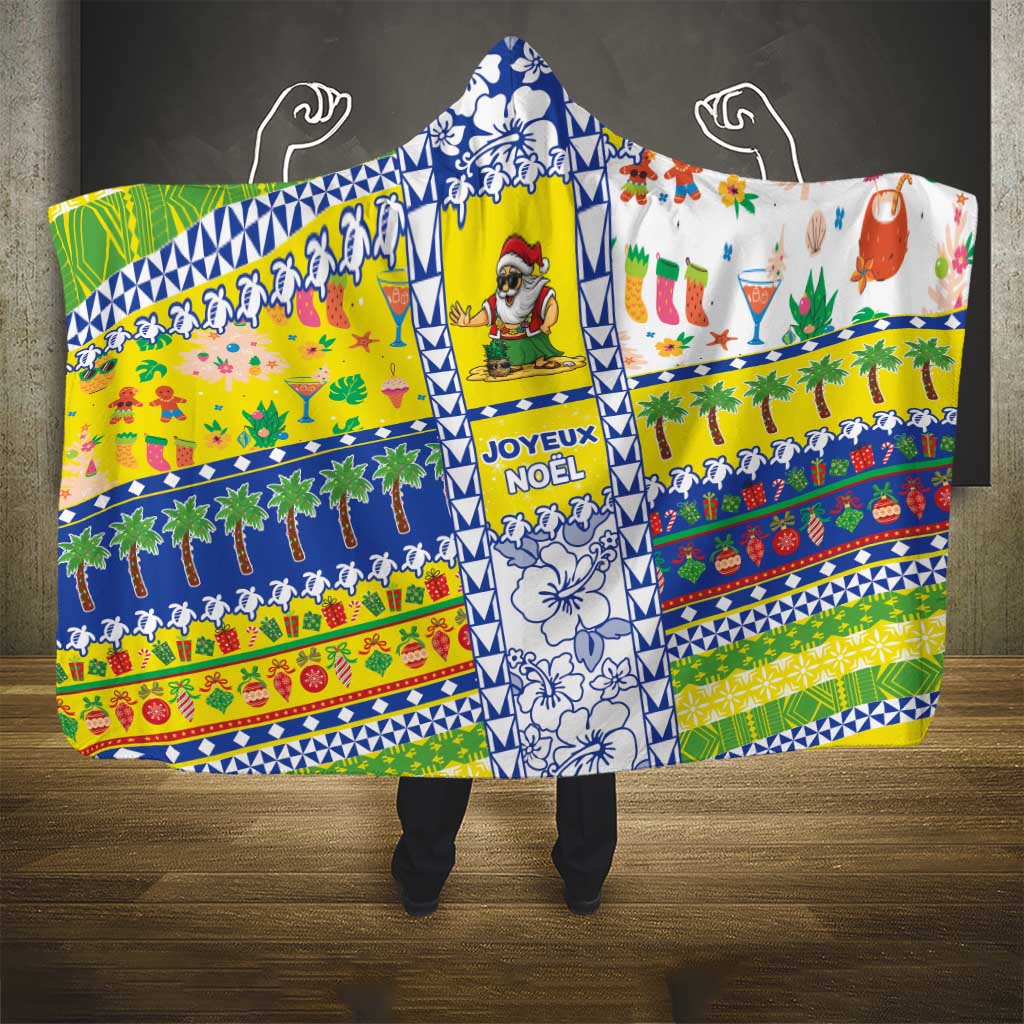 New Caledonia Christmas Hooded Blanket Festive Beach Vibes LT05 - Polynesian Pride