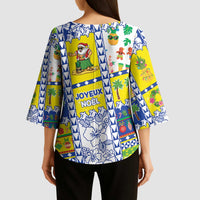 New Caledonia Christmas Kimono Sleeve Blouse Festive Beach Vibes LT05 - Polynesian Pride