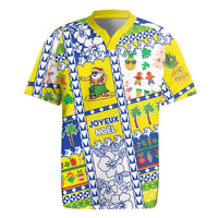 New Caledonia Christmas Rugby Jersey Festive Beach Vibes LT05 Yellow - Polynesian Pride