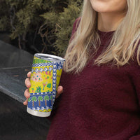 New Caledonia Christmas Tumbler Cup Festive Beach Vibes LT05 - Polynesian Pride
