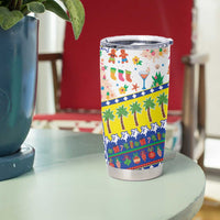 New Caledonia Christmas Tumbler Cup Festive Beach Vibes LT05 - Polynesian Pride