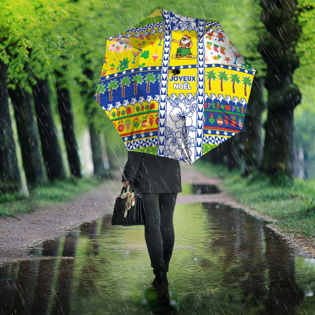 New Caledonia Christmas Umbrella Festive Beach Vibes LT05 - Polynesian Pride