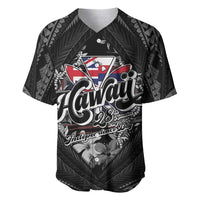 Hawaii November 28th Baseball Jersey Kanaka Maoli Tribal Pattern LT05 Black - Polynesian Pride