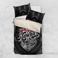 Hawaii November 28th Bedding Set Kanaka Maoli Tribal Pattern LT05 US Twin 172cm x 218cm Black - Polynesian Pride