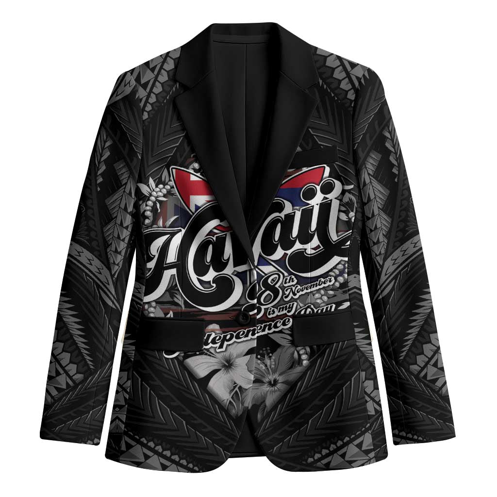 Hawaii November 28th Blazer Kanaka Maoli Tribal Pattern LT05 Unisex Black - Polynesian Pride