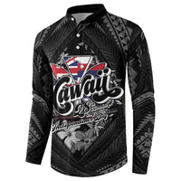 Hawaii November 28th Button Sweatshirt Kanaka Maoli Tribal Pattern LT05 - Polynesian Pride
