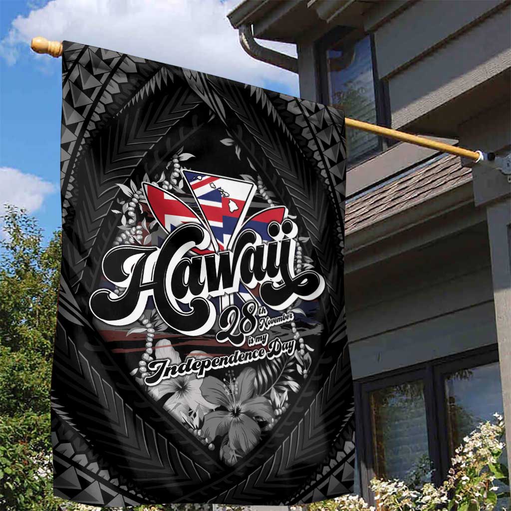 Hawaii November 28th Garden Flag Kanaka Maoli Tribal Pattern LT05 - Polynesian Pride